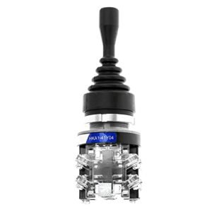 AC 380V 15A 4-Position 4NO Joy Stick Self Locking Rocker Controller Switch Industrial Grade Durable, Metal and Plastic for Heavy Duty Equipment