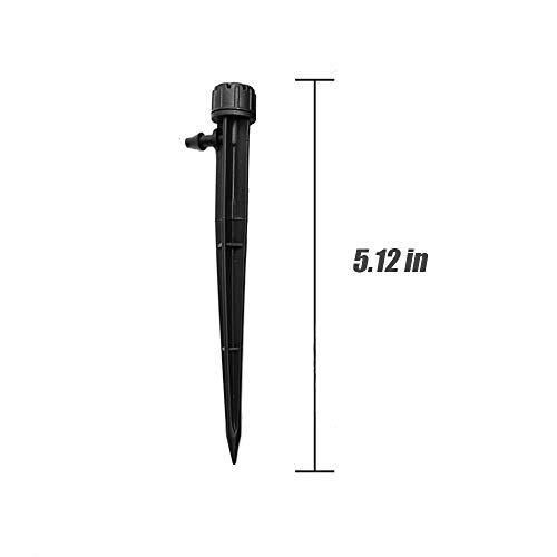 Adjustable Irrigation Drippers,Adjustable 360 Degree Water Flow Drip Irrigation System Drip Emitters for 4/7mm Tube PE Pipe for Flower beds, Vegetable Gardens, Herbs Gardens 50PCS - Image 2