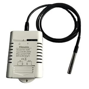 EWeLink Wireless Remote TH16 Switch WiFi Smart 16A Temperature Controller Sensor Module,with Energy Consumption Monitoring, Compatible with Alexa Google Home