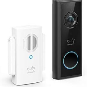 eufy Security, Battery Video Doorbell C210 Kit, Wi-Fi Connectivity, 1080p, 120-Day Battery, No Monthly Fees, AI Detection, Wireless Chime Included, 2-Way Audio, Remote Monitoring for Apartment Living