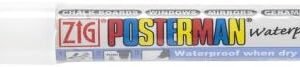 Zig 6mm Posterman Broad Chisel Tip Marker, White