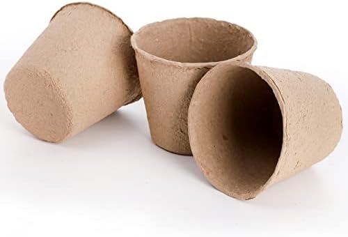 Cedilis 60 Pack 4" Peat Pots, Biodegradable Plant Starter Pots with Plant Labels, Germination Station Starter Cups, Disposable Plant Pots for Seedlings, Flowers, Vegetables Seeds - Image 3