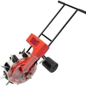 Precision Garden Seeder Row Planter, 10 Mouths Garden Push Seeder Planter, Sowing for Planting Corn Cotton Soybean Peanut, Adjustable Design