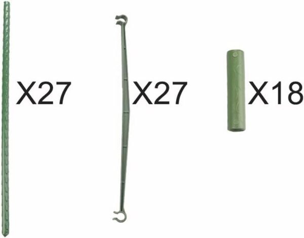Tomato Cage 3 Pack, Assembled Plant Climbing Frame for Growing Vegetables and Fruits Garden Plant Support Stakes Flower Beds Balcony Gardening Cucumber Trellis - Image 4
