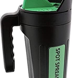 Hand Spreader Shaker for Seed, Salt, De-Icer, Ice Melt, Earth Food and Fertilizer - Multiple Opening Sizes for Any Need - Up to 80 Oz - Most Efficient & Sturdy Product on The Market