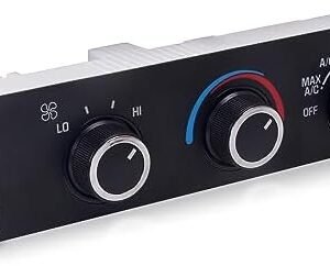 599-217 Heater A/C Control Switch, Air Conditioning Climate Control Module Panel Compatible with 1996-2020 Chevrolet Express Kodiak Astro, GMC Savana Safari Topkick