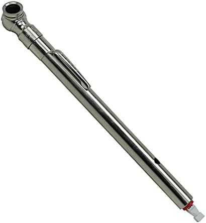 Milton S-928 Air/Water-Filled Tire Pencil Pressure Gauge, Built-in Deflator Valve, Pressure Measured in PSI & kPa, Easy to Read
