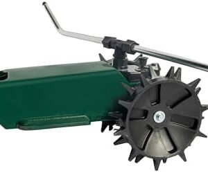 Hourleey Traveling Sprinkler, Heavy Duty Metal Variable Speed Control with Adjustable Arms Sprinkler, 360 Degree Automatic Rotary Sprinkler for Lawn Yard Garden