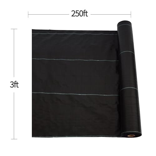3.5oz 3ft x 250ft Weed Barrier Landscape Fabric Dual Layer Heavy-Duty Landscape Fabric for Garden,Greenhouse,Pathway Orchard Weed Control,Easy to Set up - Image 6