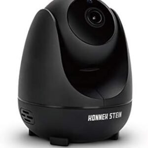 Wireless Security Camera, WiFi Indoor Camera Pan and Tilt Monitoring, HD 1080P Motion Detection, Night Vision, Remote Control, Two-Way Audio, with TF Card Slot and Cloud (Black)