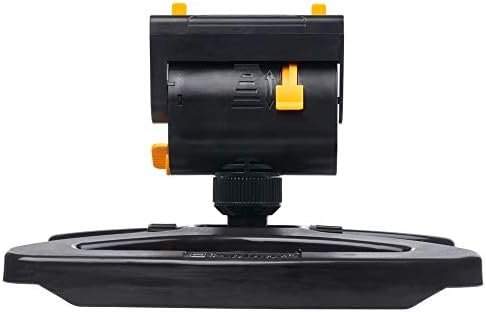 Melnor 65003-AMZ MiniMax Turbo Oscillating Sprinkler with QuickConnect Product Adapter Watering Set, On Base, Black, Yellow - Image 4