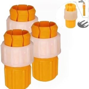 3PCS Orange Water Connector Universal Tap to Garden Hose Pipe Connector, Mixer Kitchen Tap Adapter Faucet Adapter Hose Connector for Indoor, Outdoor, Garden, Patio, Watering Irrigation Tool