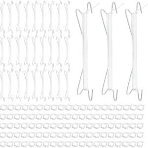 130Pcs Tomato Hooks with String,Plant Support Clips,Tomato Support Hook for Climbing Plants,Tomato Holder Hooks with 32.8ft Twine to Prevent Vegetable Fruit from Pinching or Falling Off