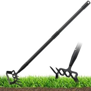 Hula Hoe High-Performance Garden Hoe - Versatile Metal Hula Hoe with 73" Adjustable Handle for Efficient Weeding, Digging, Soil Loosening - Durable, Heavy-Duty Scuffle Hoe for Gardeners (73 Inch)