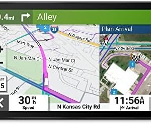 Garmin dēzl™ OTR710, Large, Easy-to-Read 7” GPS Truck Navigator, Custom Truck Routing, High-Resolution Birdseye Satellite Imagery, Directory of Truck & Trailer Services