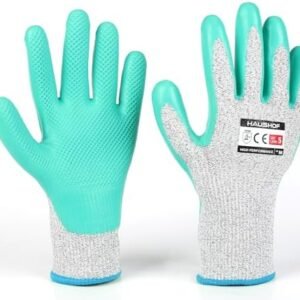 HAUSHOF Gardening Gloves Thorn Proof 3-Pairs Work Gloves, Breathable Garden Gloves Latex Coated with Texture for Women and Men Yard Work, Medium Size