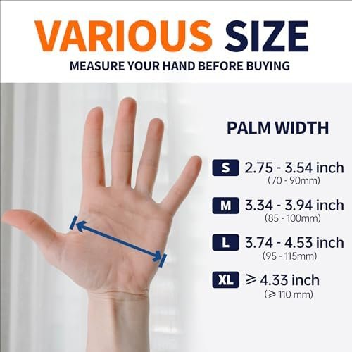 Medical Nitrile Exam Gloves, Latex-Free & Powder-Free Non-Sterile Food Safe Cleaning Disposable Glove, 100 Pcs - Image 8