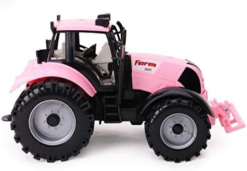 Toyland Friction Powered Farm Tractor with Opening Bonnet (Pink) - Image 6