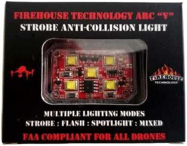 Firehouse Technology Arc V Drone Strobe 4 Light Navigation Kit - 2- White,1- Red, 1-Green FAA Compliant and Tested 3.5 SM - Image 4