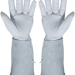 Rose Pruning Gloves for Men and Women. Goatskin Leather Gardening Gloves