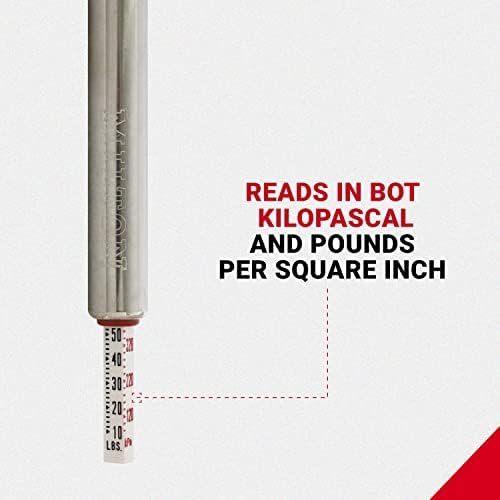 Milton S-928 Air/Water-Filled Tire Pencil Pressure Gauge, Built-in Deflator Valve, Pressure Measured in PSI & kPa, Easy to Read - Image 5