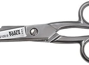 Klein Tools 2100-9 Stainless Steel Electrician's Scissors with Stripping Notches, 5-1/4-Inch, Made in USA
