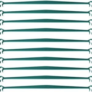 48Pcs Stake Arms for Tomato Cage, 11.8 Inches Garden Stake Connectors, Expandable Trellis Connectors for 11mm Diameter Plant Stakes, Clips for String Trellis, 2 Adjustable Buckle for Climbing Plants