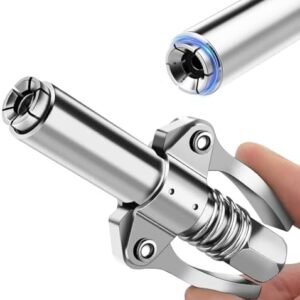 Grease Gun Coupler, Grease Joint Fittings, 12000PSI High Pressure Grease Nozzle Fittings, Compatible With All 1/8" NPT Grease Guns, For greasing all machinery and equipment filling