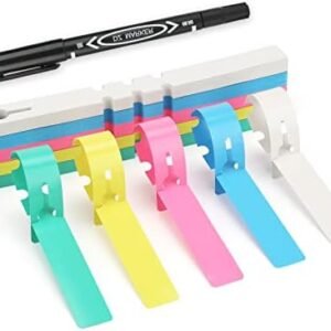 Plant Labels,Tree Tags Plant Tags 200 Pcs Wrap Around Tree Labels Markers,Garden Labels for Flower beds,Plant Pots with Permanent Marking Pen