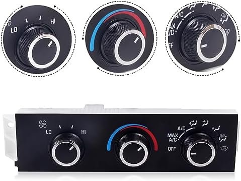 599-217 Heater A/C Control Switch, Air Conditioning Climate Control Module Panel Compatible with 1996-2020 Chevrolet Express Kodiak Astro, GMC Savana Safari Topkick - Image 4