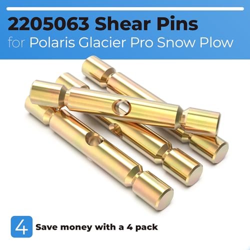 2205063 Shear Pin Compatible with Polaris ATV 2015-2019 Sportsman fits Polaris ATVs Snow Plow Glacier plow Parts for Snow Plow Glacier Pro Replacement Accessories - Gold (4pcs) - Image 4