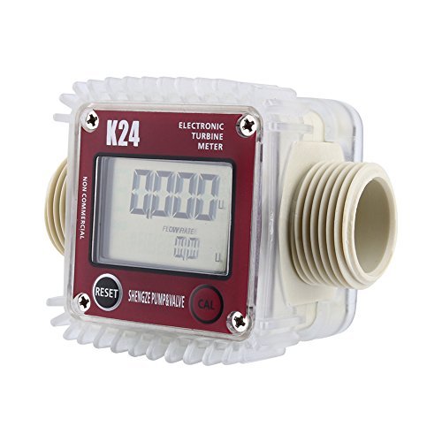 K24 LCD Turbine Digital Fuel Flow Meter Anti- for Chemical Liquid Water