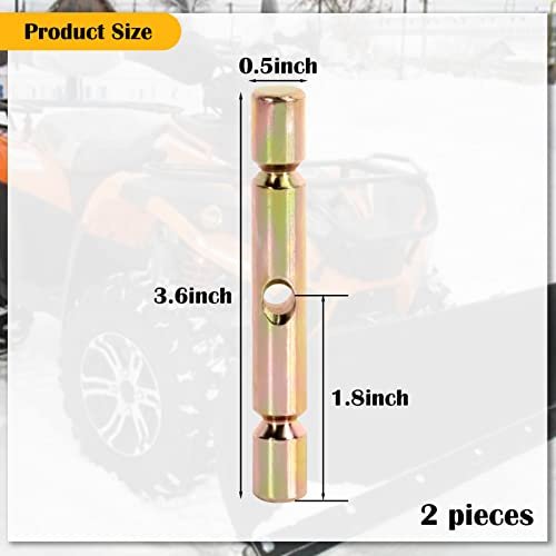 2 Pcs Pro Shear Pin for Polaris ATVs Snow Plow Glacier,Replacement Snow Plow Shear Pin Accessories Compatible with Polaris ATV 2015-2019 Sportsman Replace 2205063 - Image 2