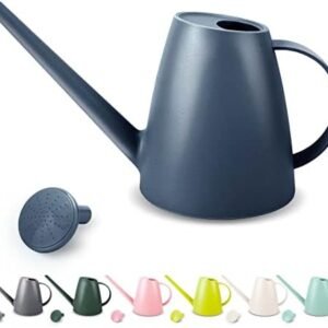 Watering Can for Indoor Plants, Small Watering Cans for House Plant Garden Flower, Long Spout Water Can for Outdoor Watering Plants 1.8L 60oz 1/2 Gallon (Blue)