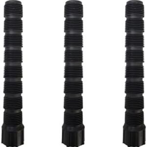 USA Made - Premium 1/2 Inch Female x 6 Inch MIPT Male Poly Cut-Off Sprinkler Height Extender Riser Nipple Adjustable Length Adapter (Fits Most Brands Orbit, Rain Bird, Hunter, Irritrol & More) (10)