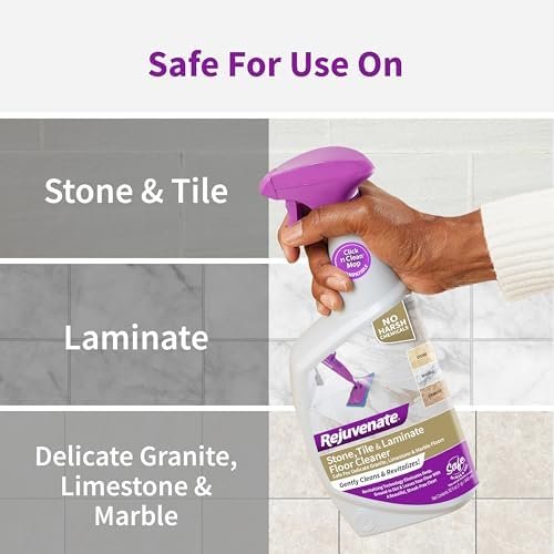Rejuvenate High Performance Stone Tile and Laminate Floor Cleaner Streak-Free Formula Dries Fast 32oz Covers up to 500 SqFt - Image 6
