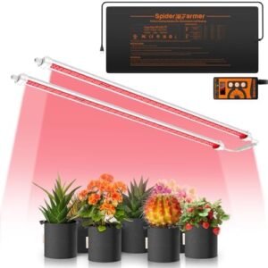Spider Farmer SF-GlowR80 3.2ft LED Plant Grow Light with 48"x20" Seedling Heat Mat Kit
