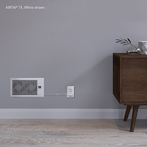 AC Infinity AIRTAP T6, Quiet Register Booster Fan with Thermostat 10-Speed Control, Heating Cooling AC Vent, Fits 6” x 12” Register Holes, White - Image 7