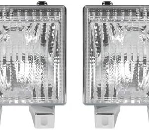 HECASA Pair Turn Signal Light Compatible with 1983-1991 Chevy Chevrolet Blazer C10 C20 G10 Suburban C10 GMC Jimmy Suburban Replacement for GM2520110 GM2521110 Truck Side Corner Marker Lamp Light
