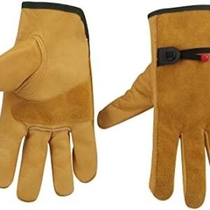 Cowhide Leather Work Gloves for Men and Women,Gardening Gloves,Driving Gloves