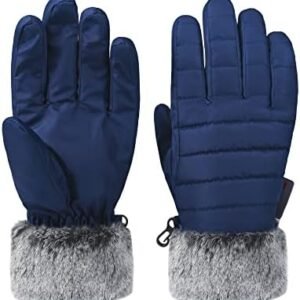 accsa Women Winter Waterproof Snow Gloves 3M Thinsulate Warm Windproof Ski Gloves for Women