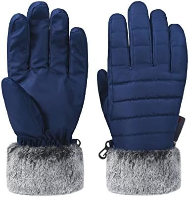 accsa Women Winter Waterproof Snow Gloves 3M Thinsulate Warm Windproof Ski Gloves for Women
