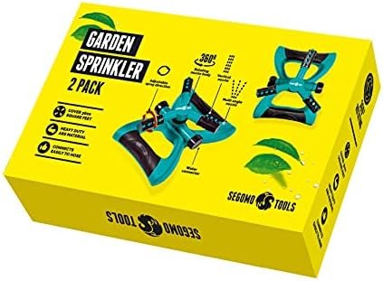 Segomo Tools 2 Pack 360 Degree Automatic Rotating Garden Sprinkler | Lawn Sprinkler | Yard Sprinkler | Lawn Watering Sprinkler | Sprinklers for Yard | Rotating Sprinklers for Yard - Image 2