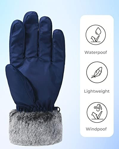 accsa Women Winter Waterproof Snow Gloves 3M Thinsulate Warm Windproof Ski Gloves for Women - Image 5