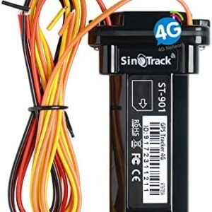 SinoTrack 4G GPS Tracker for Vehicles, ST-901L LTE Mini GPS Tracker Waterproof Locator Real-Time Location Device for Car Motorcycle Truck Taxi with No Monthly Fee Tracking System
