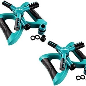 Segomo Tools 2 Pack 360 Degree Automatic Rotating Garden Sprinkler | Lawn Sprinkler | Yard Sprinkler | Lawn Watering Sprinkler | Sprinklers for Yard | Rotating Sprinklers for Yard