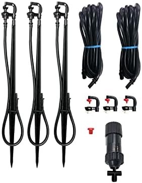 Lily's Home Above Ground Sprinkler System. Pre-Assembled Garden Sprinklers for Small Areas. DIY Irrigation Plant Watering Kit - Image 2