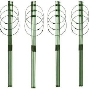 Tomato Cages for Garden 4 Pack Heavy Duty Plant Stakes and Supports Garden Trellis Cage for Vegetables Peony Pepper Cucumber and Flower,36 Inches