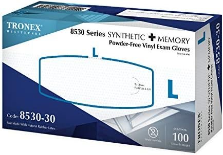 Tronex All-in-One Disposable PPE Kit for Home Health, Workplace, and Classroom Including Vinyl Exam Gloves, Isolation Gowns, Medical Face Masks, Shoe Covers, Hairnets (Large) - Image 2
