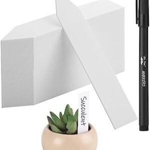 Mr. Pen- Plastic Plant Labels, 100 Pcs, 4“, White, Plant Markers and Labels for Outdoor Garden Waterproof, Plant Name Tags, Planting Sticks for Seeds